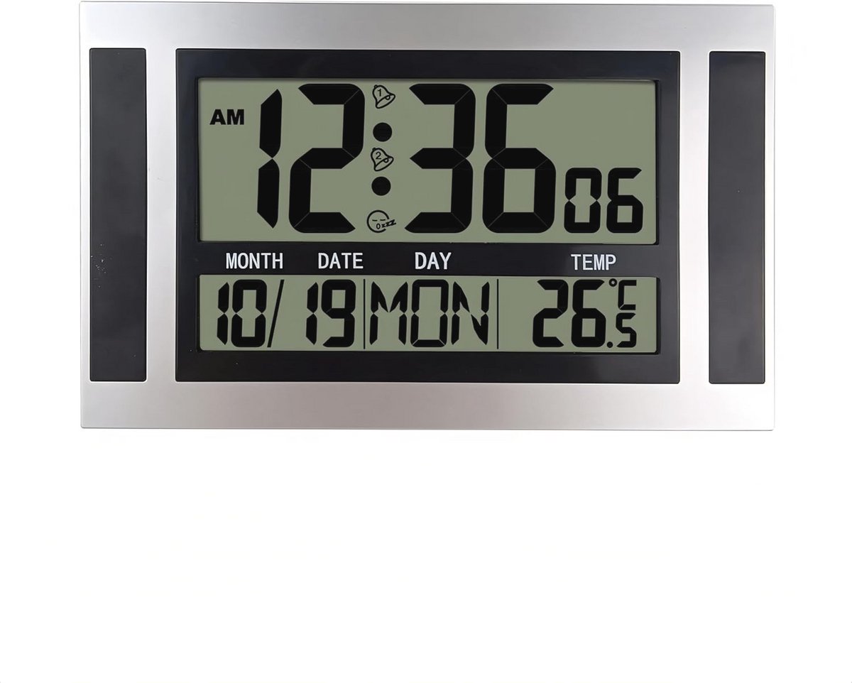 Multifunctionele digitale klok met alarm en temperatuurweergave voor slaapkamer