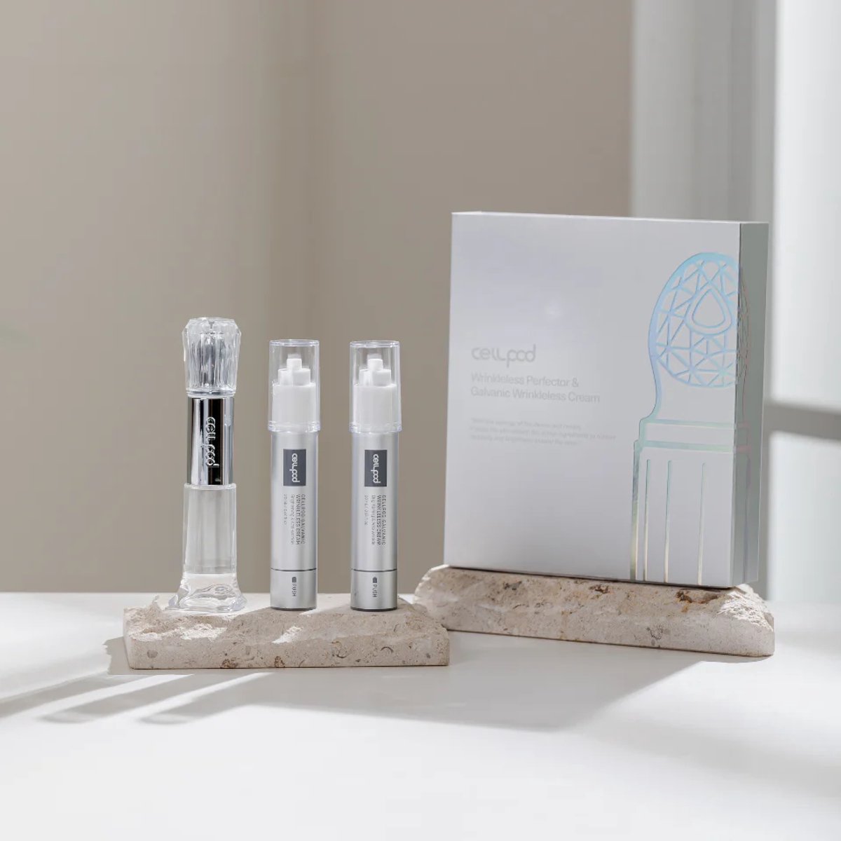 Wrinkleless Perfector & Galvanic Wrinkleless Cream [Korean Product]