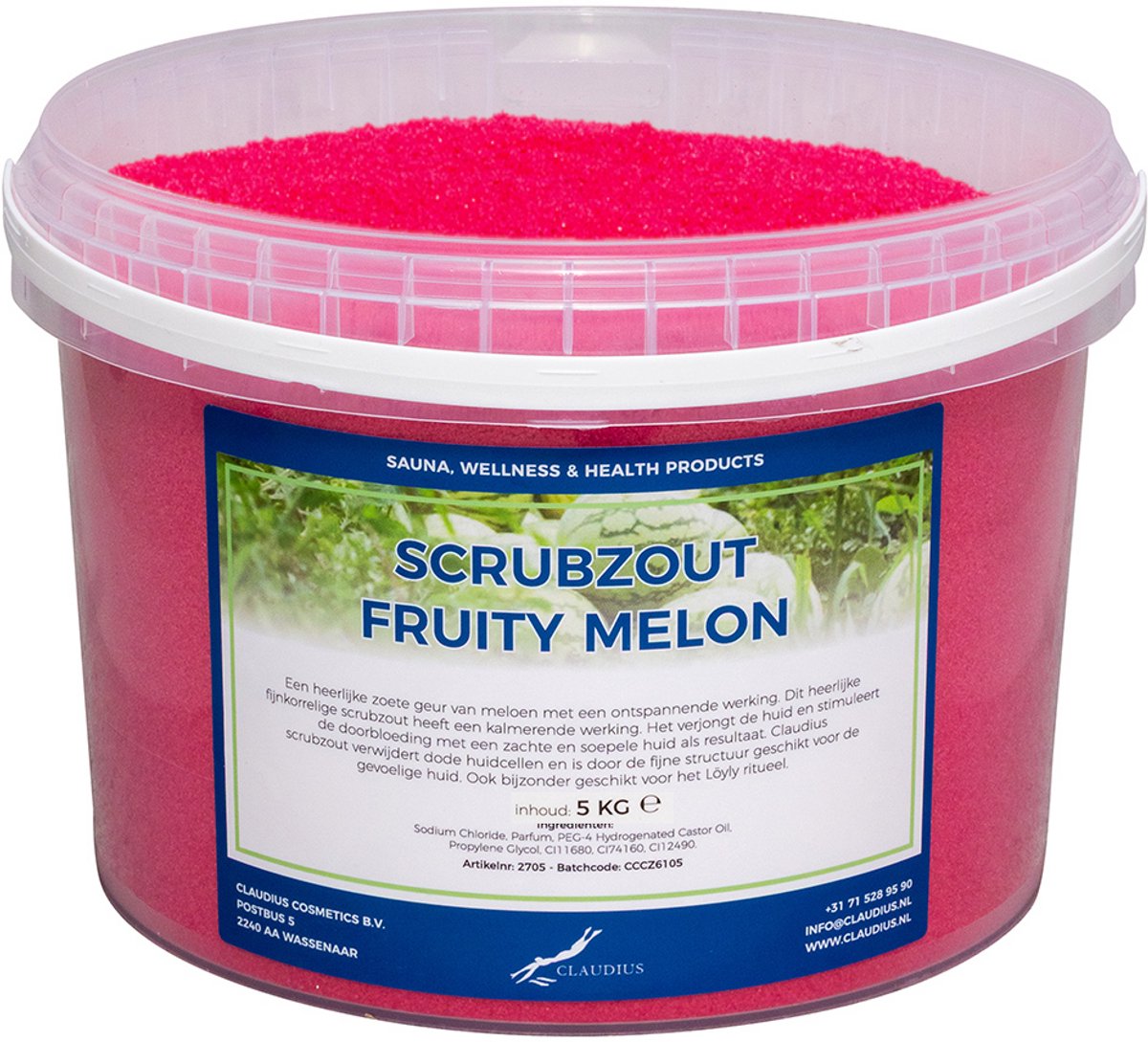 Scrubzout Fruity Melon 5 KG - Hydraterende Lichaamsscrub