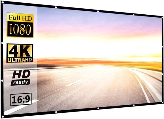 Vevor Projectiescherm met Statief - 80 inch HD 4K