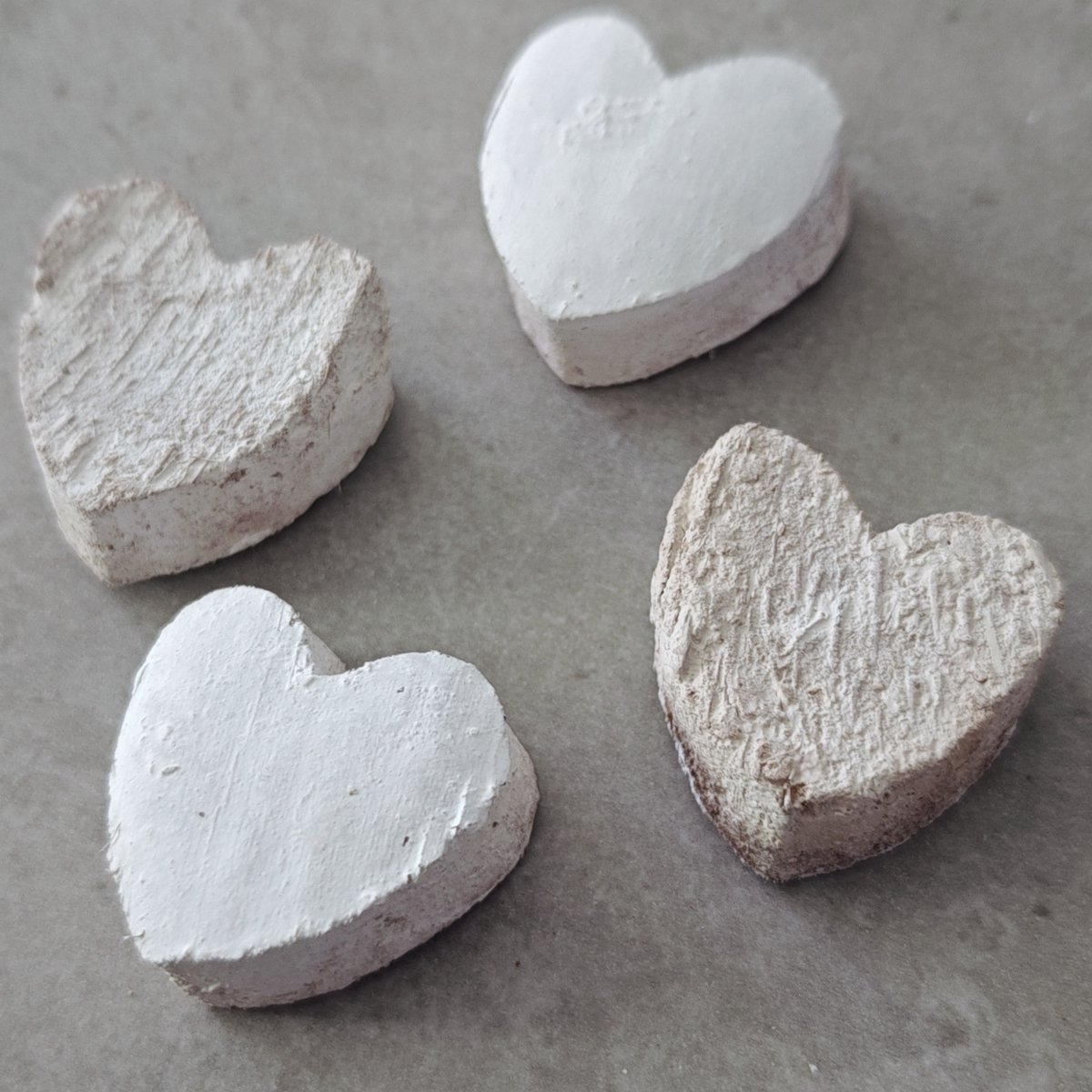 Coconut Heart 3 Cm White 100 pcs - kerst - versiering - stukjes - kerstdecoratie - ster