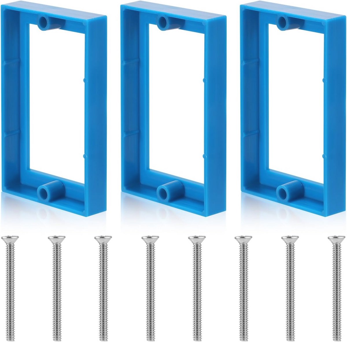 3x Elektrische Stopcontactverlengers - 1,3 cm Stopcontactdoosverlengers