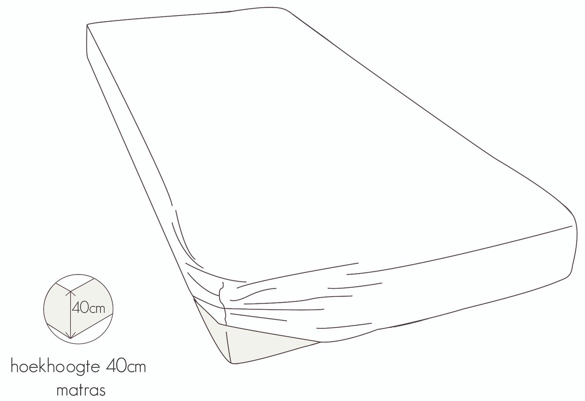 kayori Sota Hoeslaken Premium Tencel - 80-100x200-220cm - Matrasdikte 35 cm - Verkoelend - Grijs