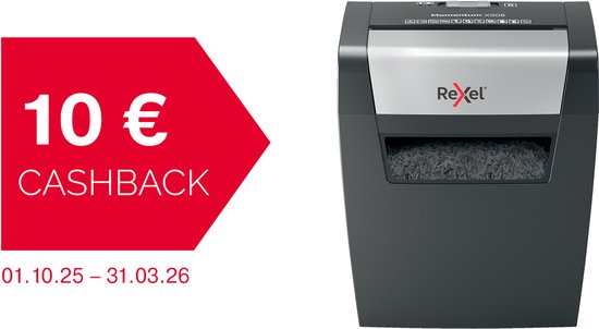 Rexel Momentum X308 Papierversnipperaar - P3 Cross Cut Snippers - Tot 8 Vel - 15L - Zwart