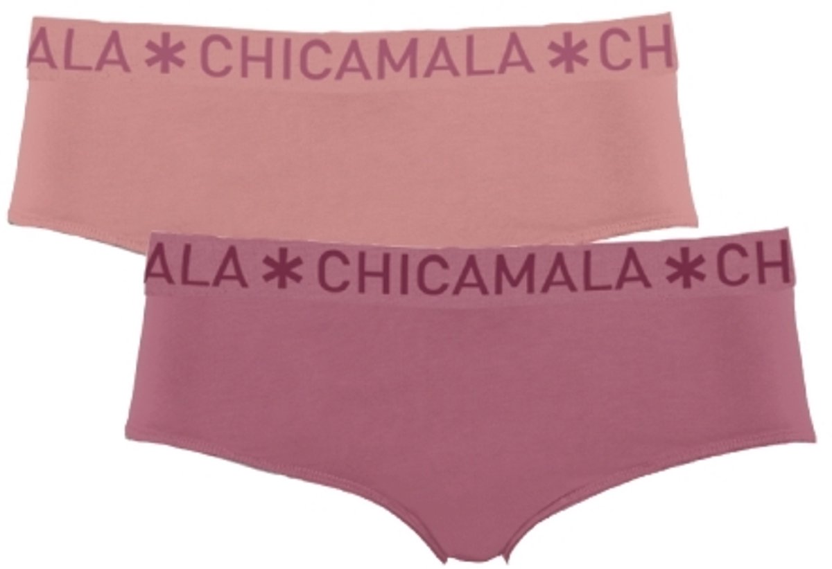 Chicamala – Dames Briefs – 2 Pack - Normale Lengte – Onderbroeken Dames – Lingerie – Dames Ondergoed – Kleding - 95% Katoen – Dames kleding