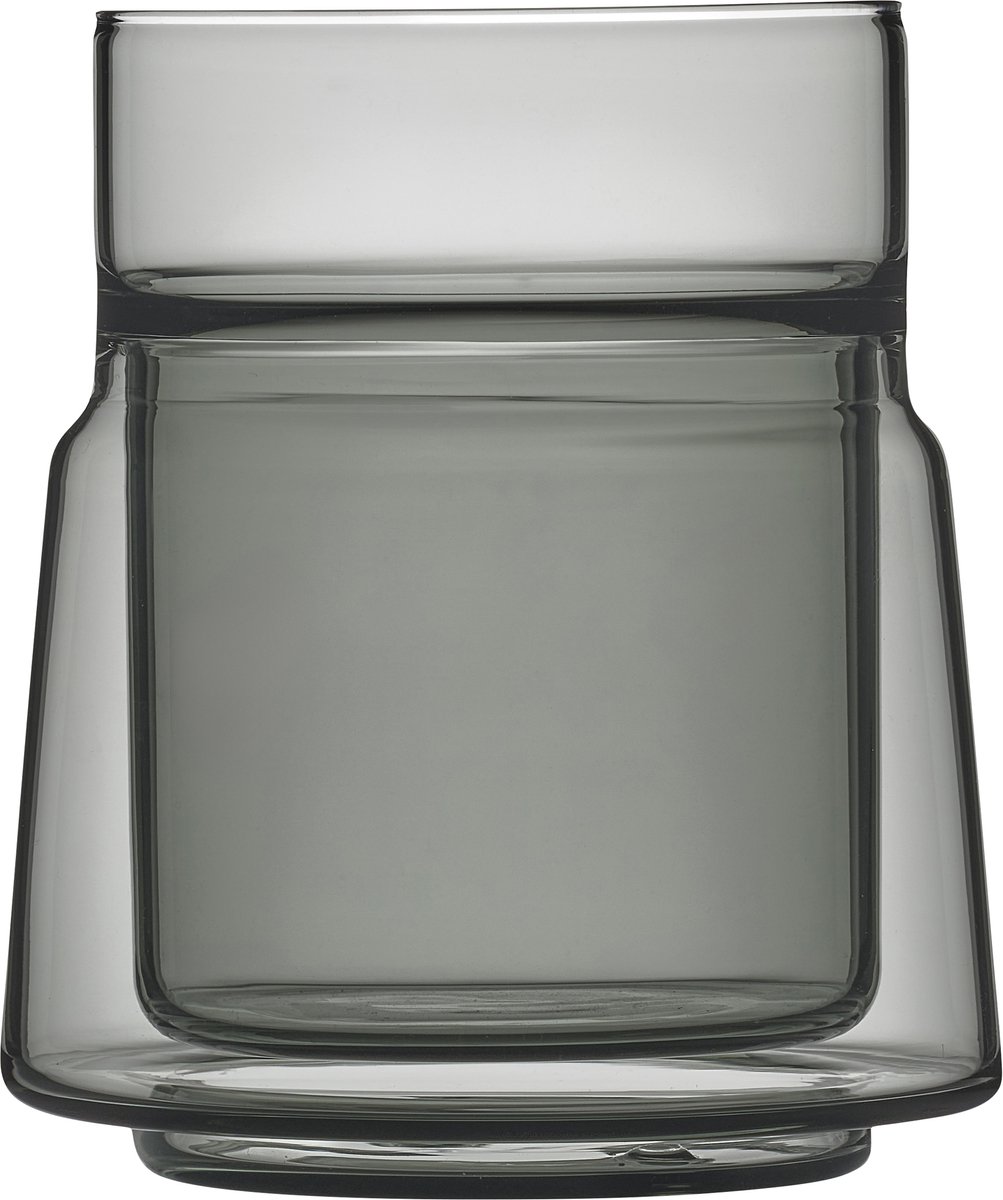 Jacob Jensen Medium Dubbelwandig glas Dia 8,4 x 9,5 cm 21 cl Black