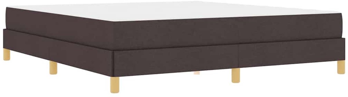 Tweepersoonsbed | Dubbelbed | Volwassenenbed | Boxspring bed Bruin 180 x 200 cm Stof en Engineered Hout