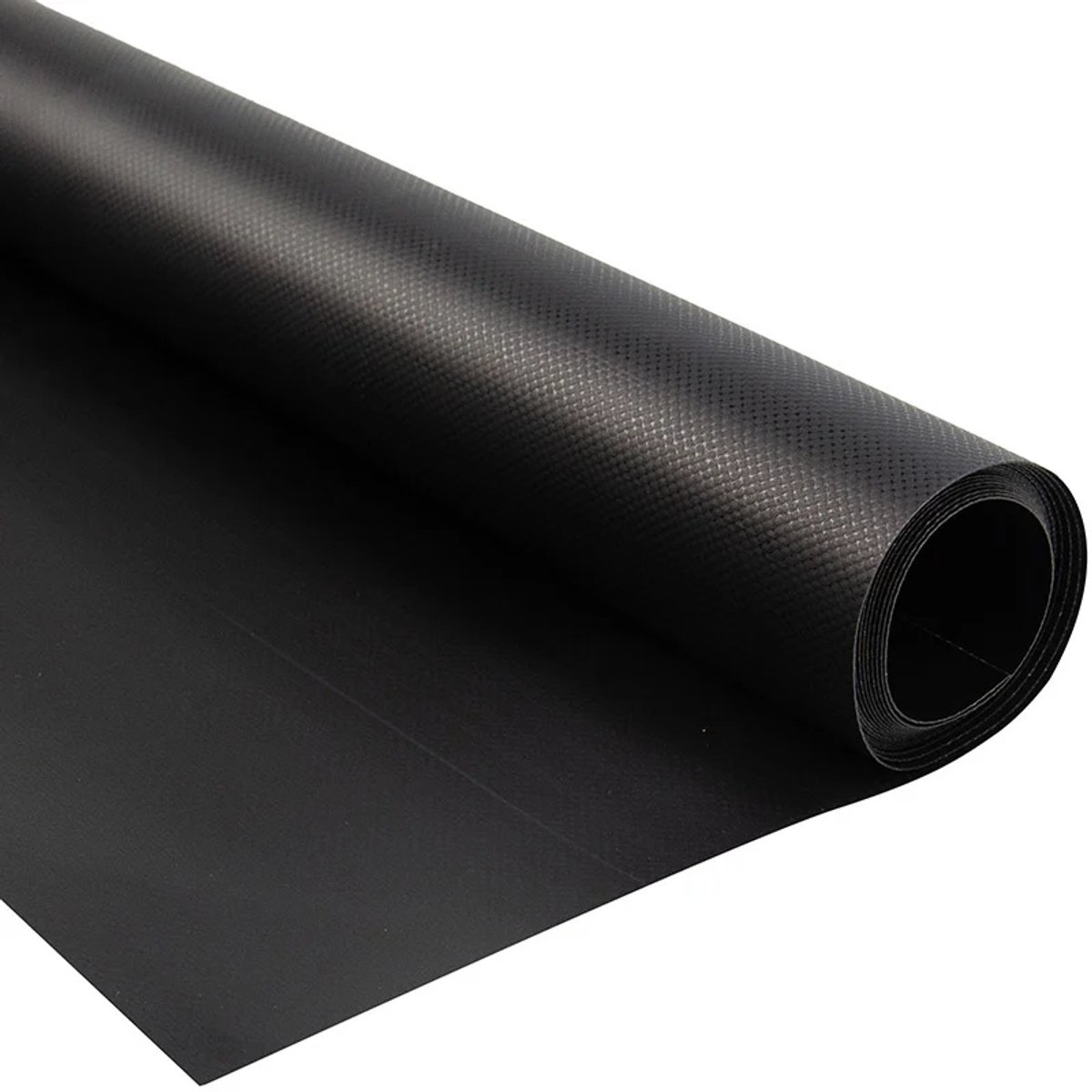 Afdekzeilwinkel - Pvc zeildoek - 430gr Zwart 9005 Mat - per meter of rol