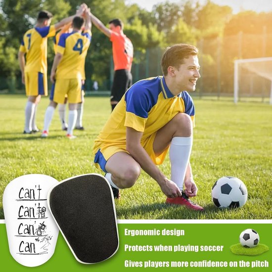 Protège-Tibias De Football Pour Homme - Manchon Optimisé, Respirant Et Antidérapant - Protection Maximale