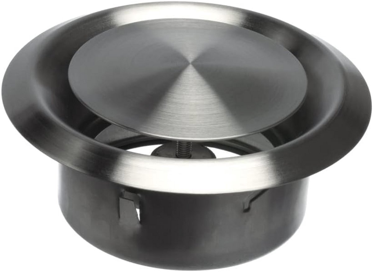 Rond Ventilatieventiel Ø 100mm - Verstelbare Schijfklep voor Luchttoevoer en Afvoer