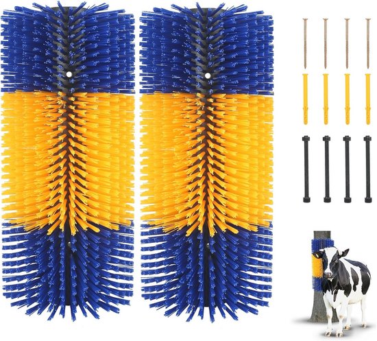 Krabmat incl. bevestigingsstrip, voor koeien en paarden