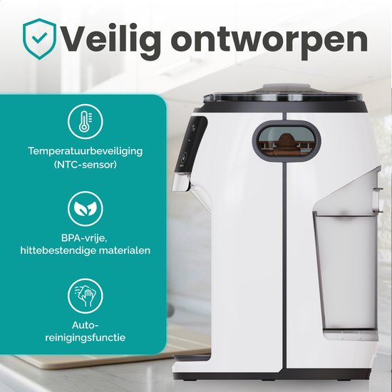 Chesto Baby - Automatische Baby Fles Maker - Formula Milk Maker - BPA-vrij - App-besturing van Merkloos — afbeelding 5