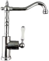 Hudor Keukenkraan Messing - 025 Chromé Collectie Erymanthe - Draaibare Uitloop - Retro Design - Waterbesparend - Premium Kwaliteit