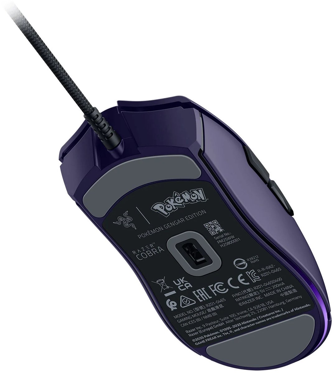 Razer Cobra - Gaming Muis - Bedraad en Lichtgewicht - RGB - 8500 DPI - Pokémon Gengar Edition thumbnail 3