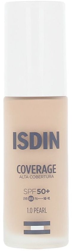 Fond de Teint Liquide Isdin COVERAGE Nº 1.0 Pearl Spf 50 30 g