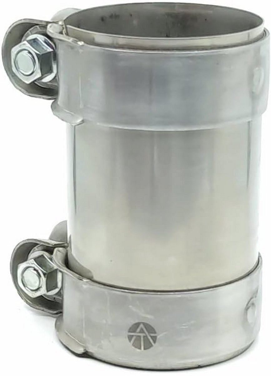 Roestvrijstalen Dubbele Klem voor Uitlaat - Buisconnector Ø 48 mm, L: 90 mm