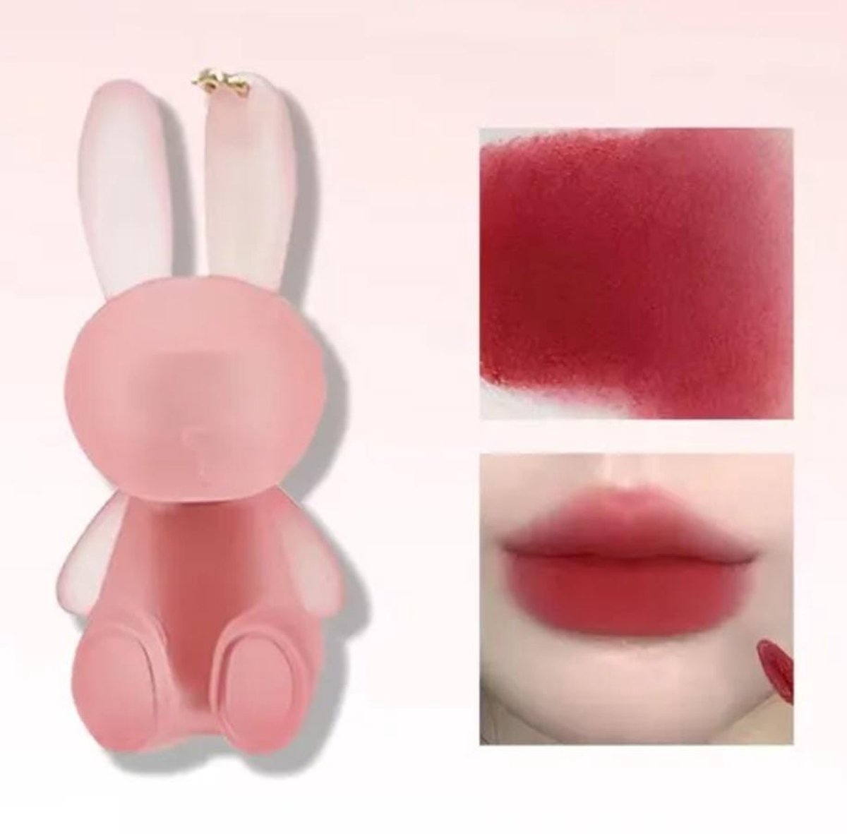 Lipgloss - Hydraterende gloss No. 6 – Schoonheid – Cadeau – Cosmetica – Glans in konijnenvorm – Kawaii – Unisex – Sleutelhanger – Make-up – Verzamelbaar – Alle leeftijden – Leuk – No. 6