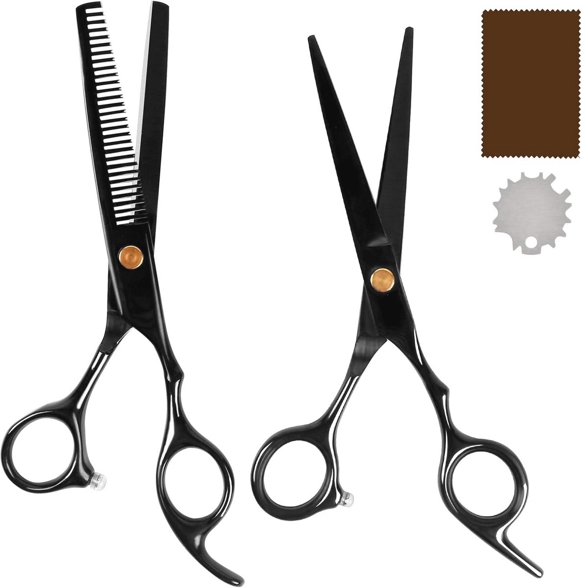 Professionele Haarschaarset met Roestvrij Staal - Kappersschaarset voor Mannen, Vrouwen en Kinderen