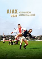 A2 Nostalgische Ajax Kalender 2026 - Wandkalender - Kick Uitgevers - 13 Unieke Foto's In Kleur - Hangend Model - 42 x 59,4 cm - Wanddecoratie - A2 - Relatiegeschenk - Gift - Ajax Kerstcadeau - Kerst