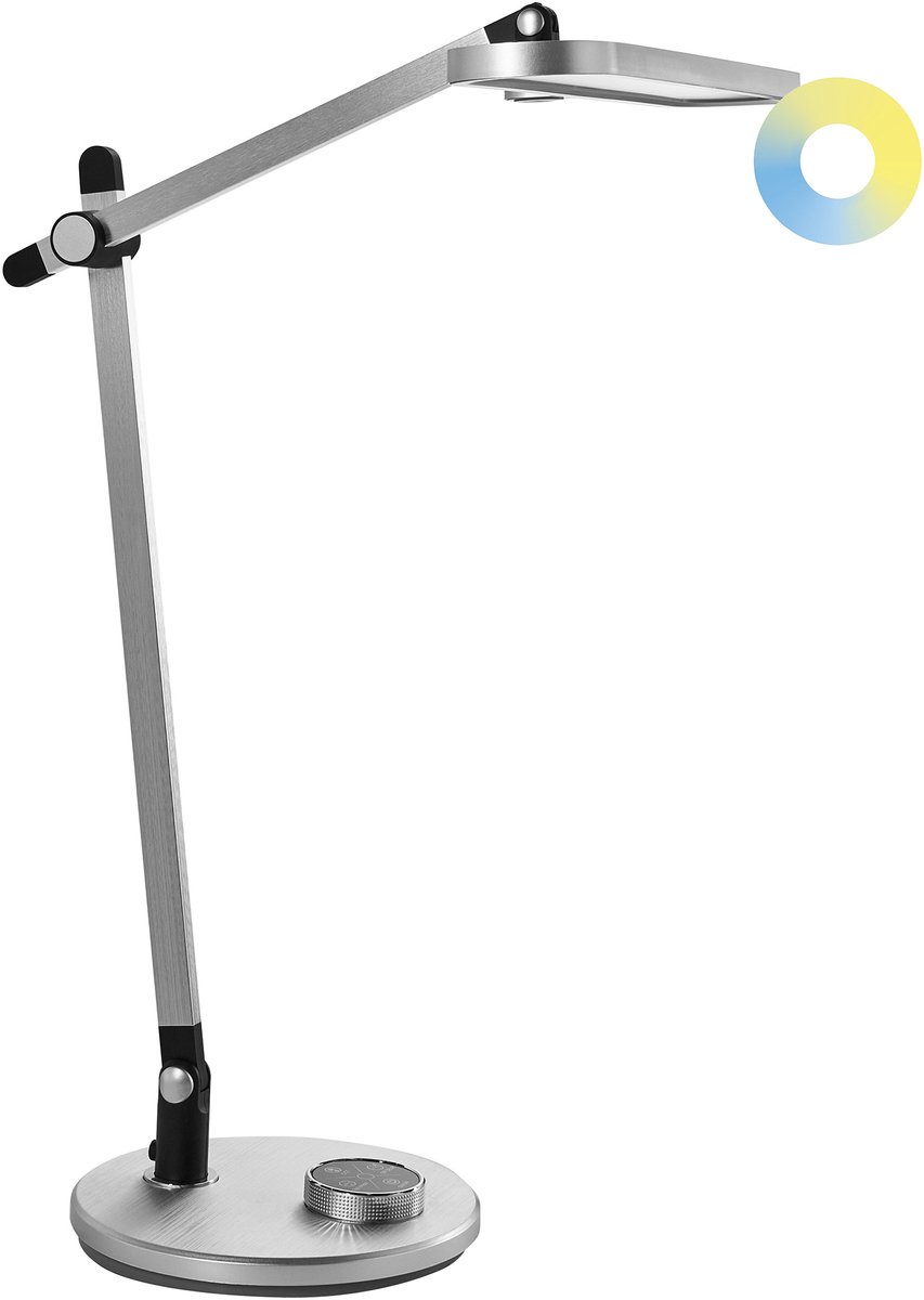 HYDRUS - Bureaulamp LED - Zilver - ABS