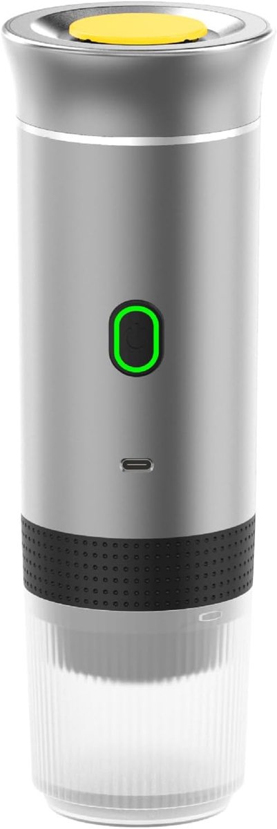 Draagbare, draadloze, elektrische, zelfverwarmende espressomachine - 60 ml reis-espressomachine voor het malen van koffie.