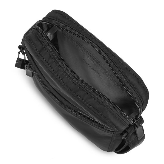 Hedgren RUSH – Mini sac bandoulière vertical avec protection RFID – Déperlant – Léger – Noir