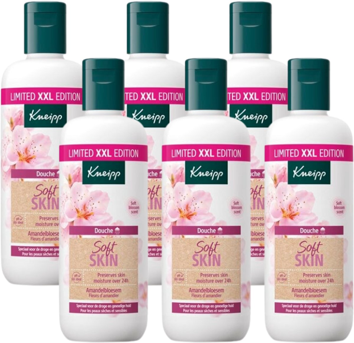 6x Kneipp Douchegel Soft Skin XXL (400 ml)