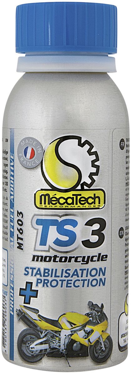 MécaTech TS3 Moto | Brandstofsysteemreiniger & Stabilisator | 120ML | MT603