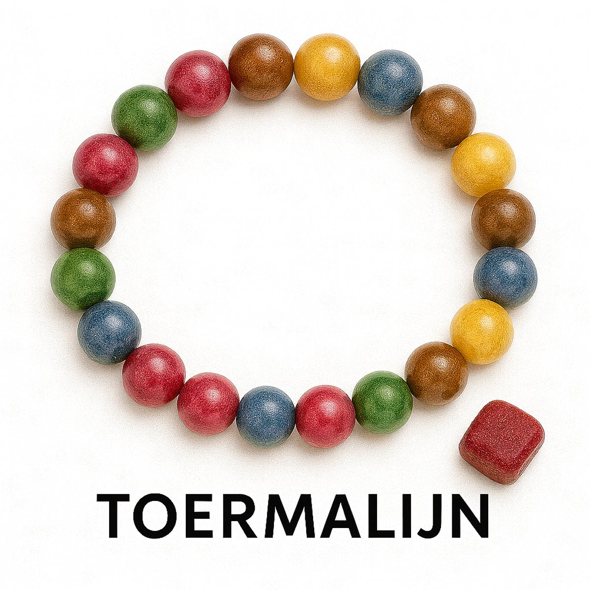 S4H - Gekleurde Toermalijn Armband – 8 mm Edelstenen | Kracht & Bescherming