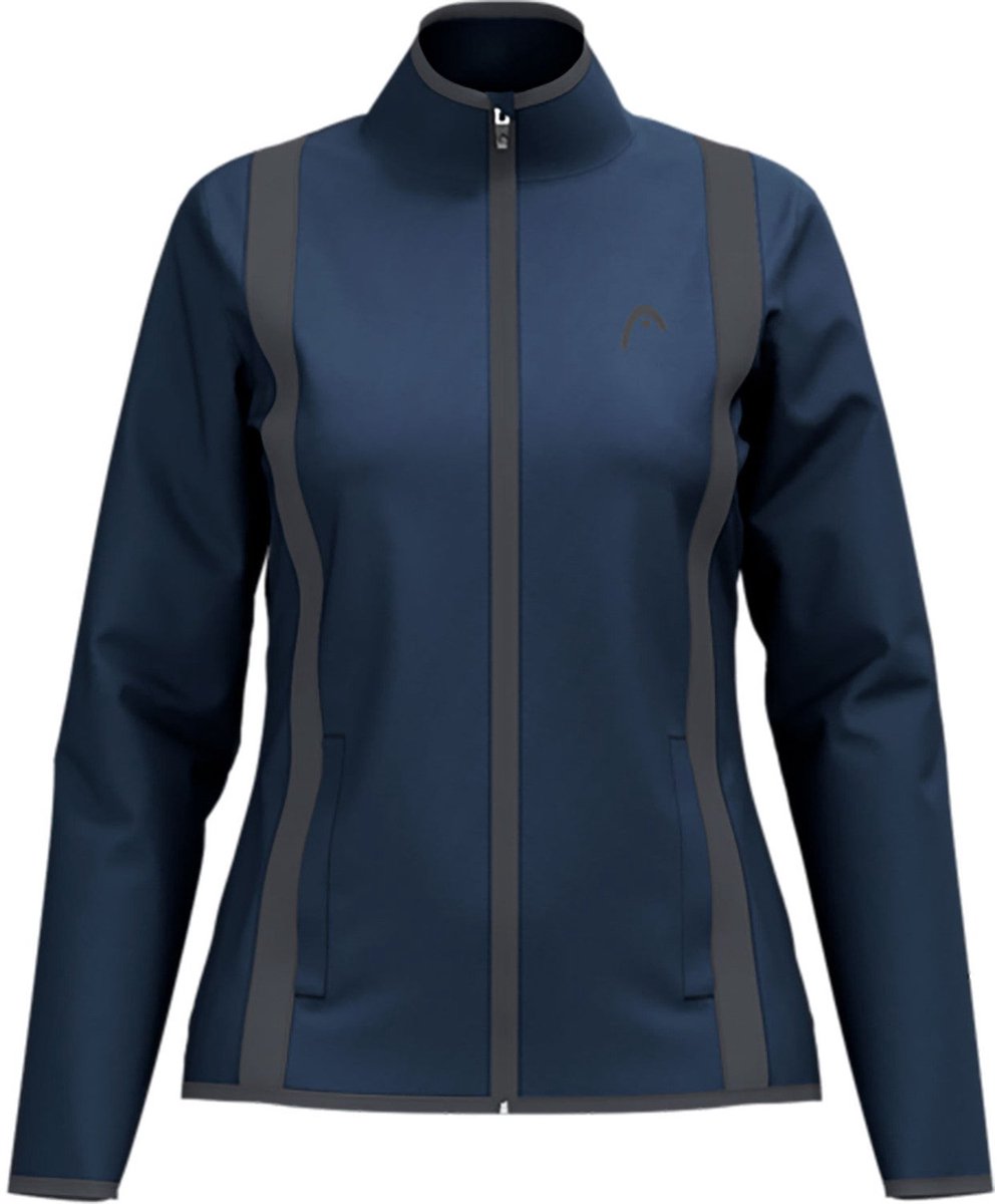 Tennisvest HEAD Women Club 25 Jacket -M Navykleur