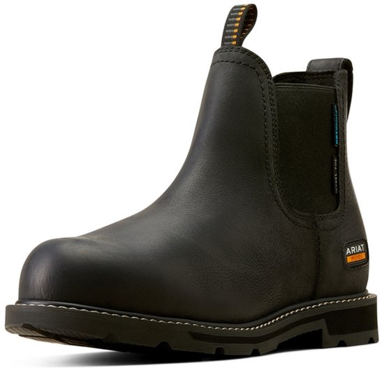 Ariat Groundbreaker Chelsea H2O, chaussures imperméables à embout d'acier pour homme - pointure 42,5 - noir