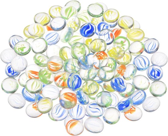 Foto: Ronte vuurkralen voor vuurkorven en decoratie reflecterende vulling viscontainer aquarium grind helder kleurrijk 1000 g