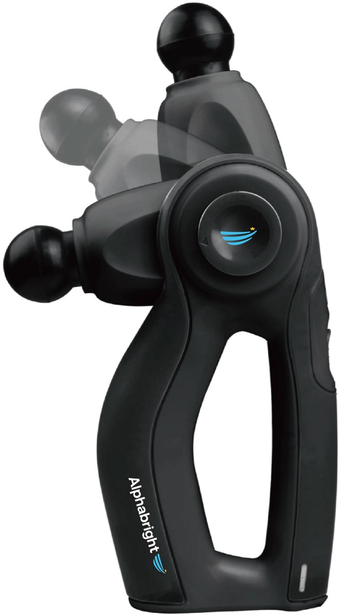 AlphaBright- Extra Sterke Professionele Massage Gun-Klinisch Therapeutisch Gebruik-30kg Stallforce-16mm Amplitude/Diepte