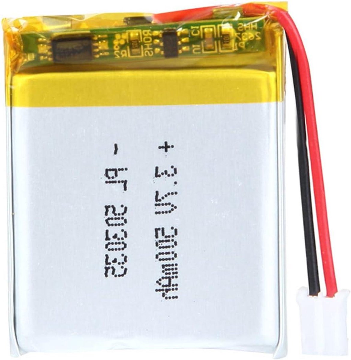 Ronte - Lithium-Polymeer-Ion Batterij 500 mAh 3,7V Met 2P-PH-Aansluiting 2,0mmRastermaat
