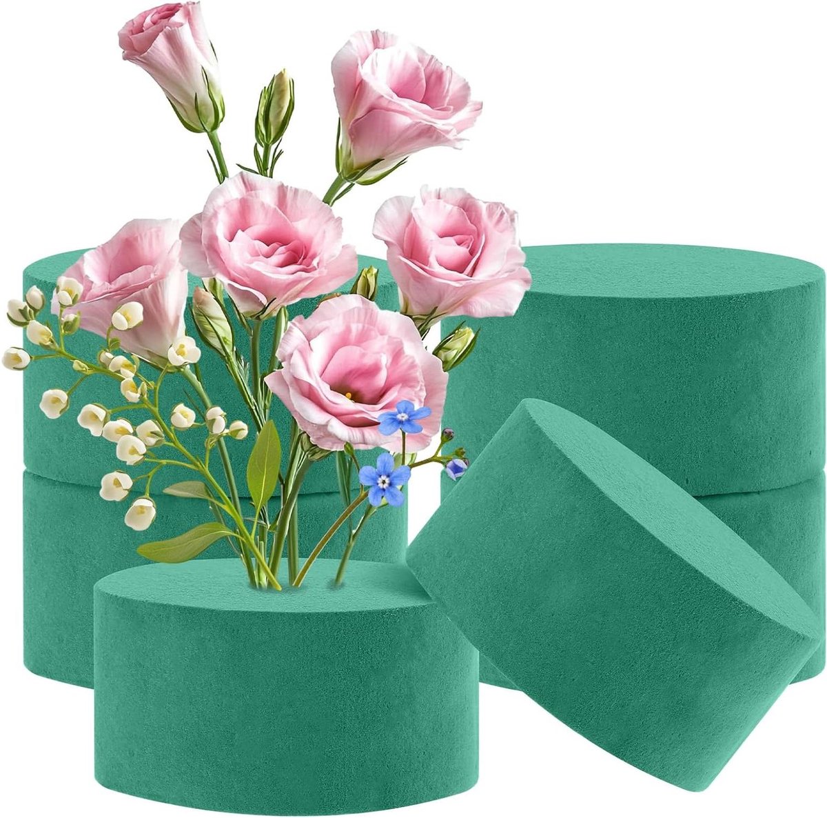 Ronte - Bloemensteemmateriaal rond voor bloemstukken en decoratie (6 stuks)