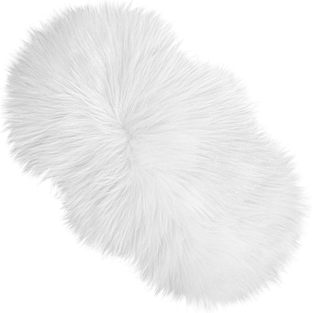Ronte - Tapijt van imitatiebont 50 cm voor kussen op stoel of bank - Ultra zacht decoratief kleed voor woonkamer of slaapkamer met kerstthema