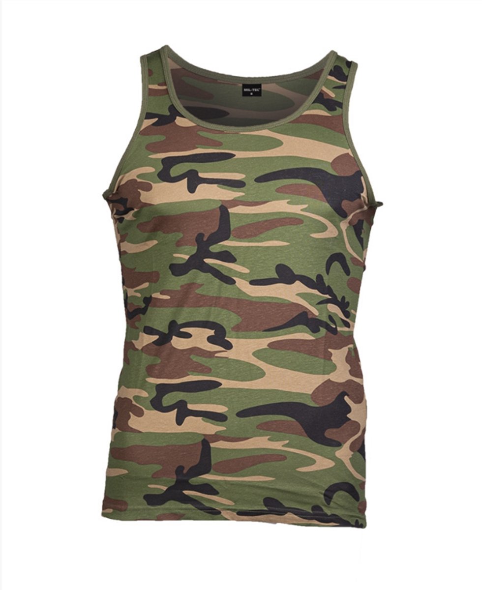 Singlet - Mil-Tec - Woodland - Maat XL