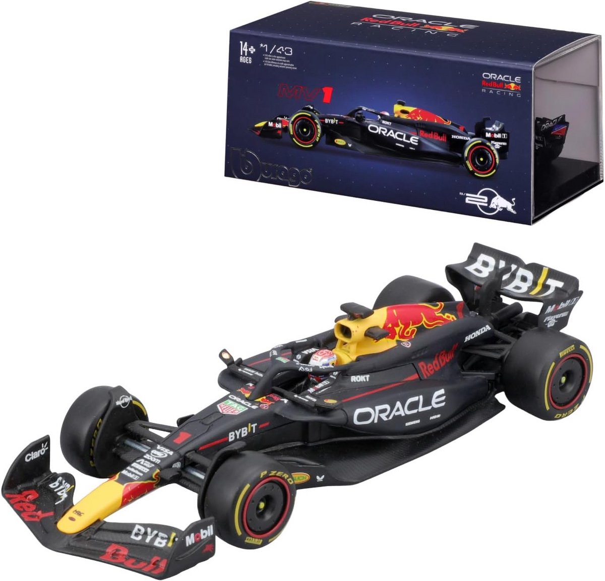 1:43 F1 Red Bull Racing RB20 2024 met helm Verstappen