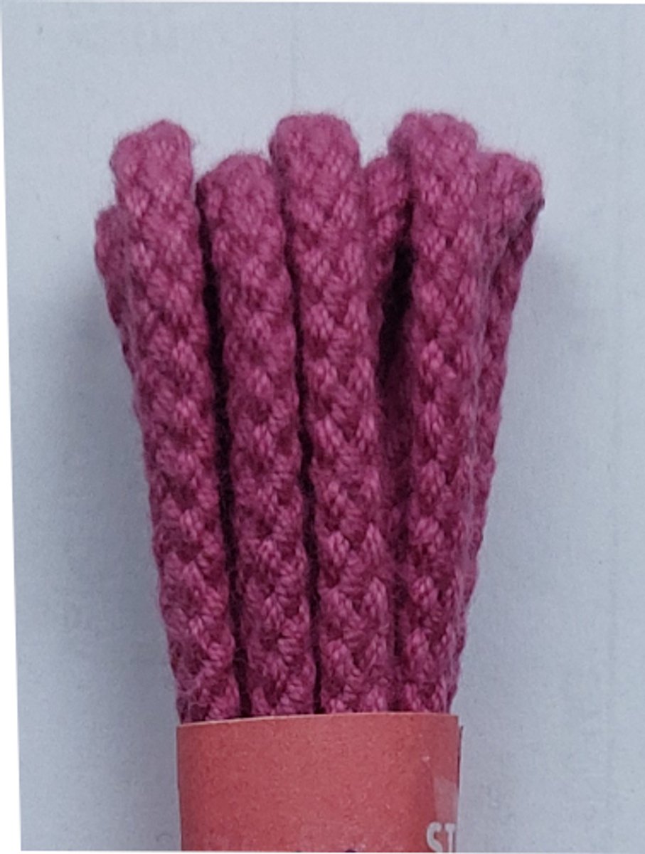 Strickers Veter - Fuchsia Roze - Rond - Koord Veters - Lengte 90 cm - Dikte 4 mm - Schoenveter