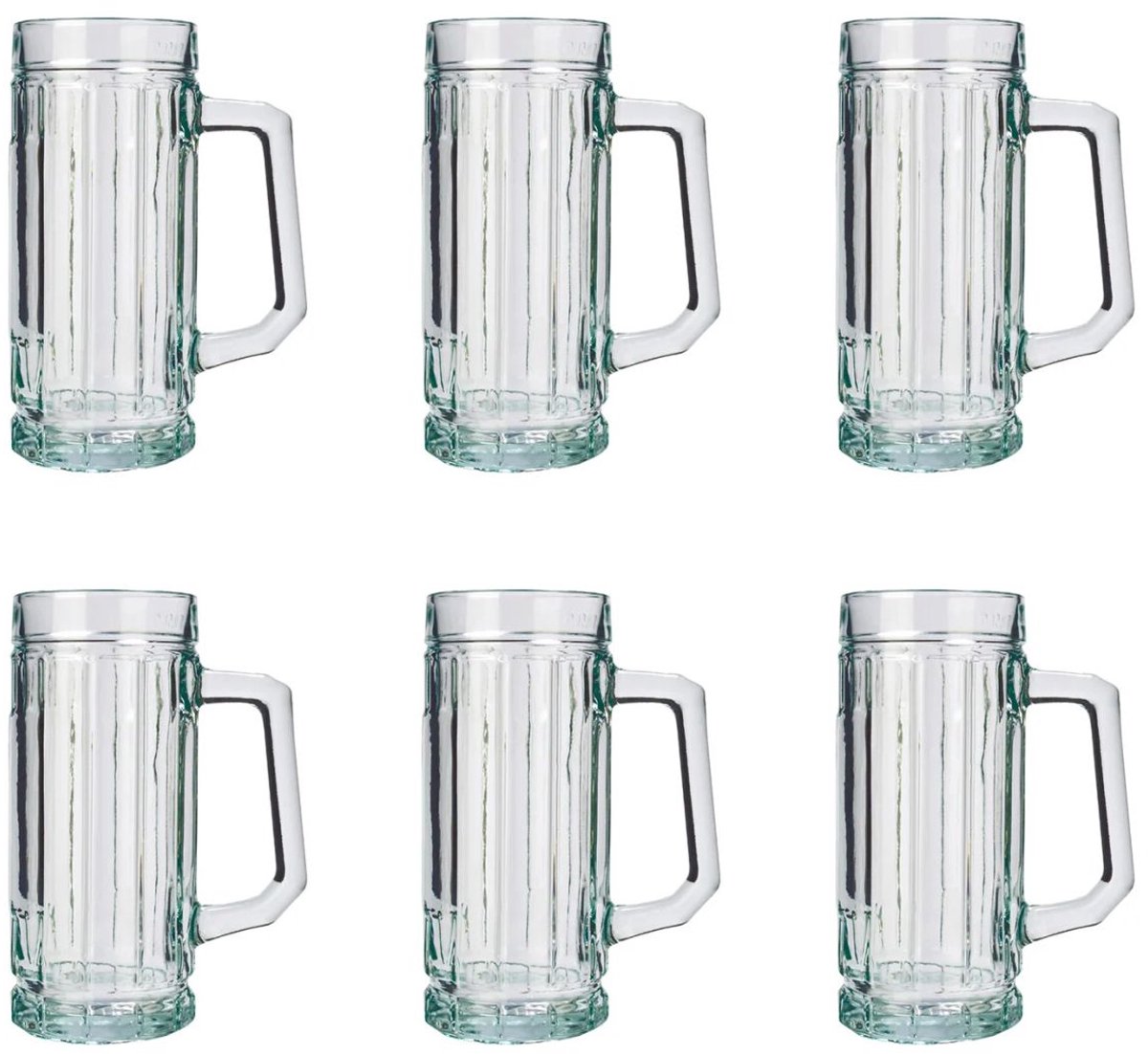Bierglazen, Bierpullen met schild set van 6, Gambrinus - 0,5 liter