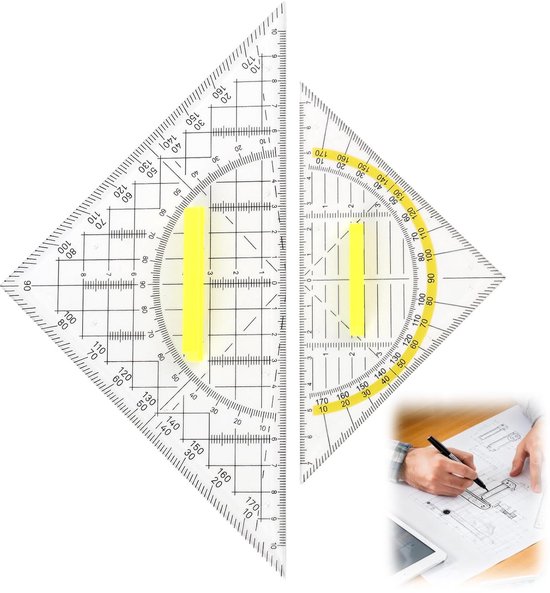 Geodriehoek Maped 277747 16cm 45 Graden Transparant