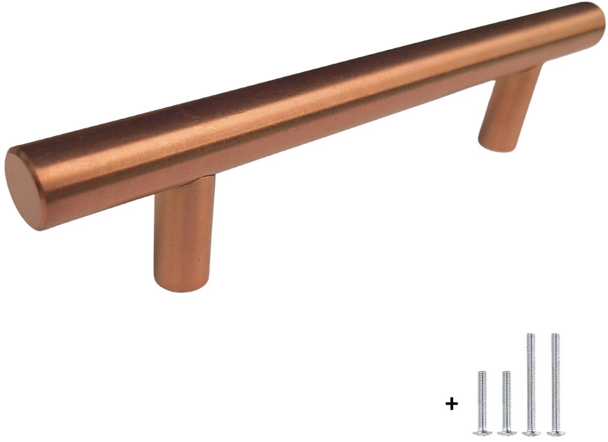 HOEXS Ronde Keukengreep Rose Gold – 15cm | Hartafstand 96mm – Luxe Handgreep Rose Goud
