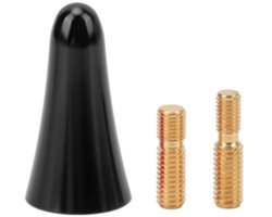 Korte Dakantenne Auto – Stubby Bee Sting 4 cm – RVS Hoog Rendement Antenne – Slijtvast & Weerbestendig – Geschikt voor Commodore SS/SSV/SV6 – Inclusief Adapterschroeven