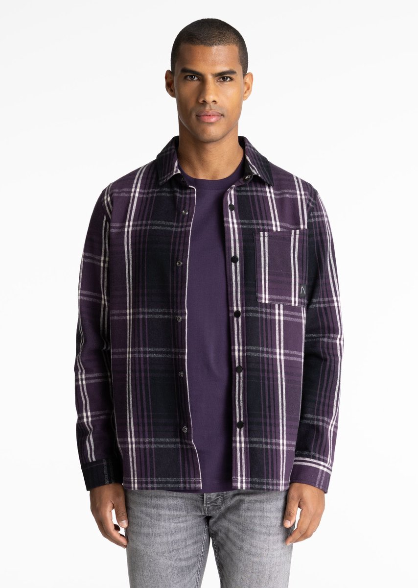 CHASIN' Shirt Heren - Regular Overhemd - Axel Flux - Paars