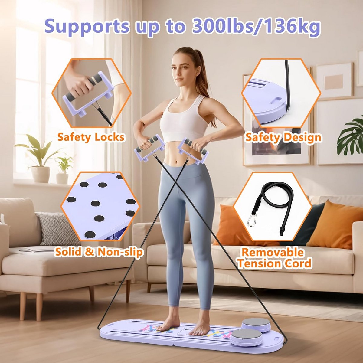 Inklapbare Pilates Board - afbeelding 2