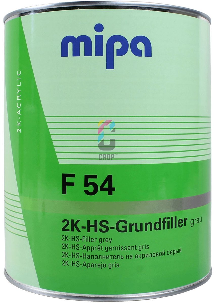 MIPA F54 2K-HS-Grundierfiller - Primer - 4 liter - Grijs