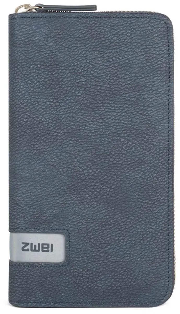 zwei Portemonnee M.Wallet MW2 Nubuk-Blue Blauw