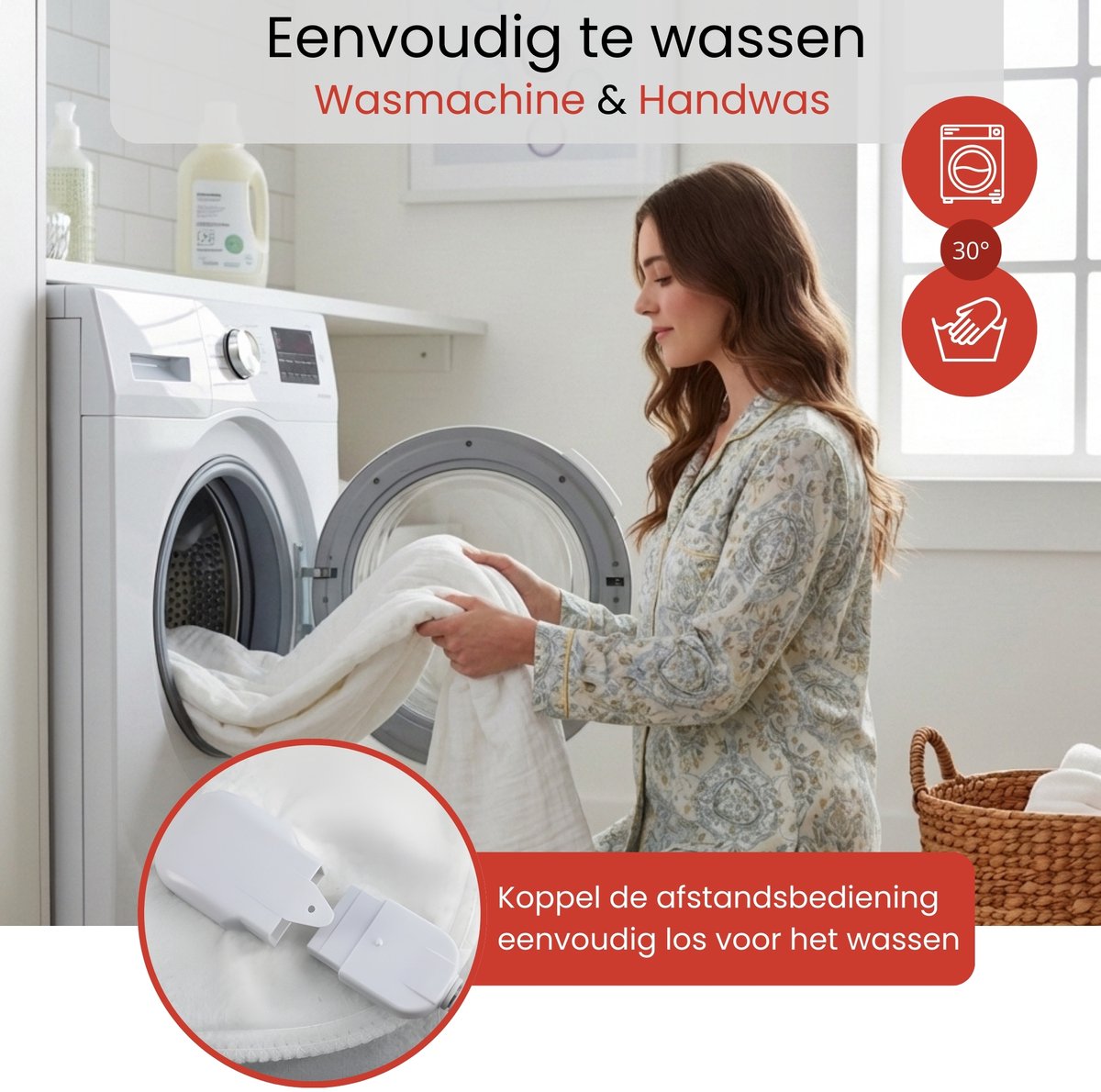 Elektrische deken - Elektrische onderdeken - 190 x 80 cm - XL formaat - 4 warmtestanden - 12 uurs timer - Warmte deken – foto 4