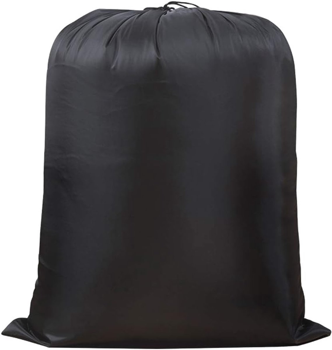 Famanu - Multifunctionele extra grote waszak met trekkoord, ideaal voor opslag en reizen, zwart, 109×139 cm