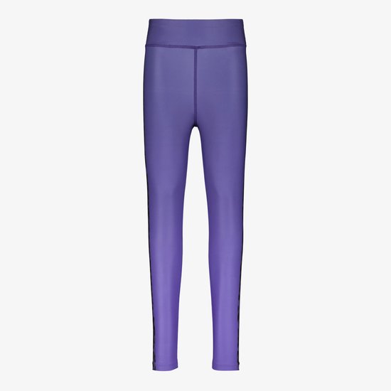 Legging de sport violette avec un dégradé subtil sur la longueur.